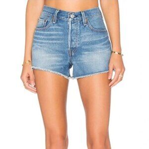 Levi’s 501 High‎ Rise Denim Cutoff Shorts Sierra Oasis Size 32